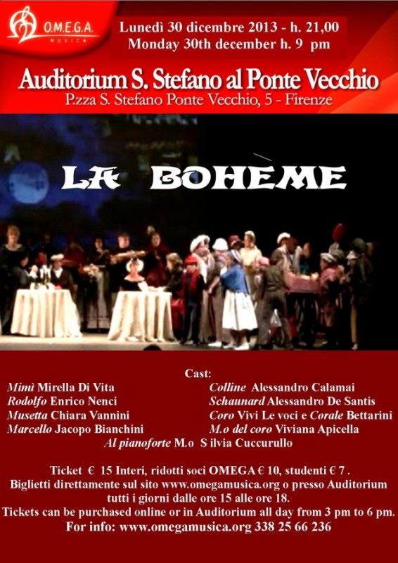La Bohème in forma semiscenica