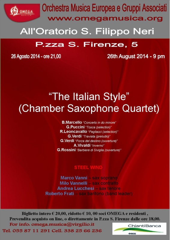 The italian chamber saxofone orchestra