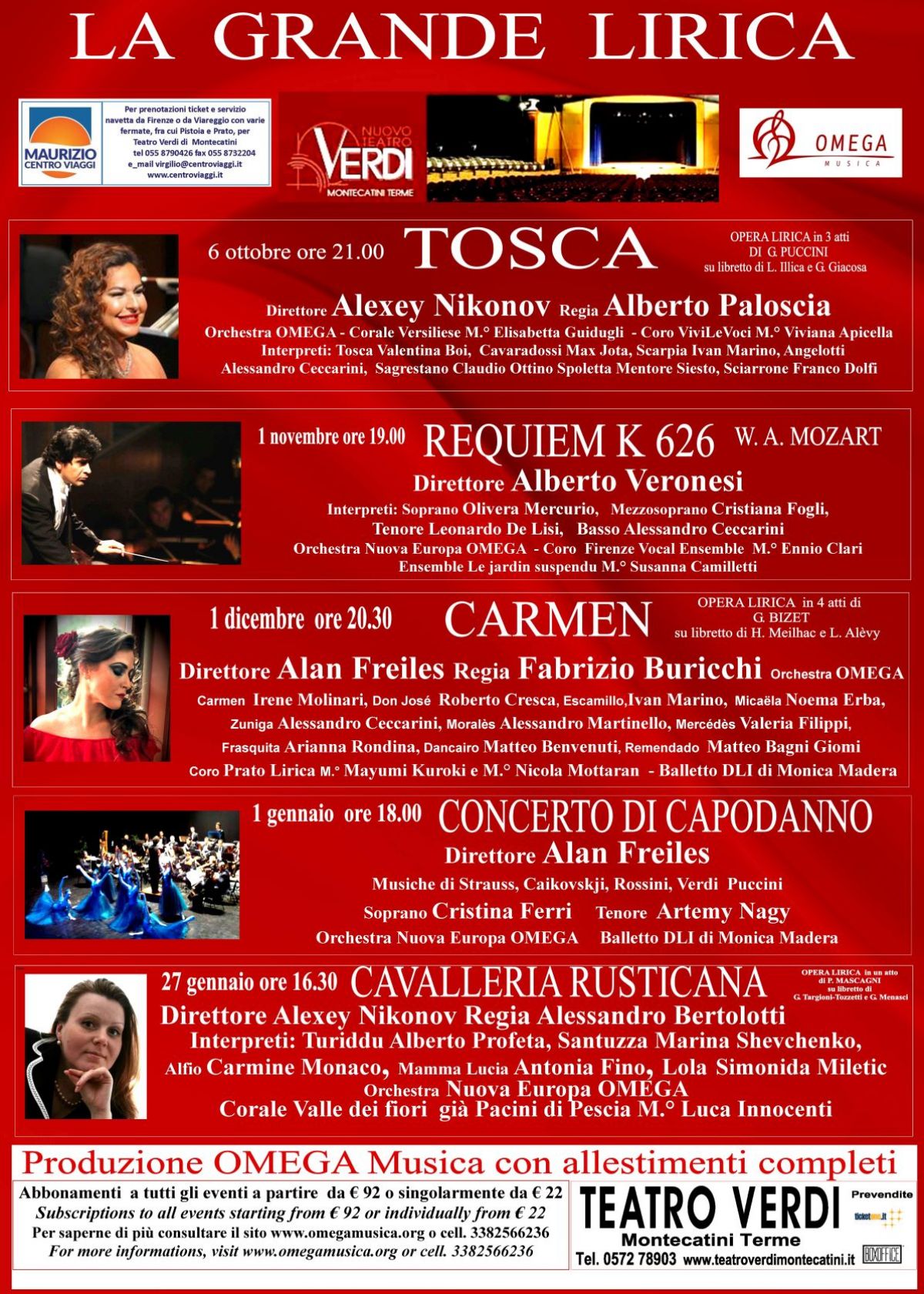 LA GRANDE LIRICA AL TEATRO VERDI DI MONTECATINI